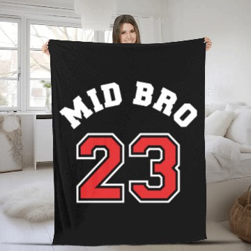 Discover Mid Bro 2023 - Middle Brother Baby Birth Boy Fleece Blankets