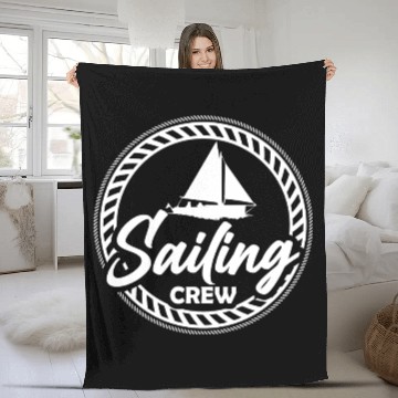 Discover Sailing Crew Fleece Blankets