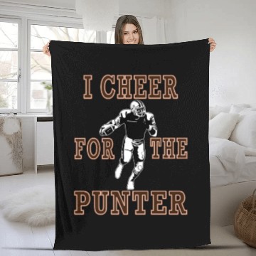 Discover I Cheer For The Punter Football Fun Gift Idea Fleece Blankets