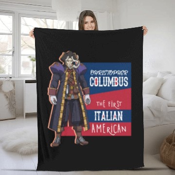 Discover Christopher Columbus day Fleece Blankets