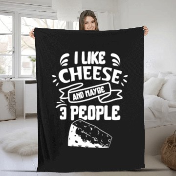 Discover I Like Cheese And Maybe 3 People Love Lover Cute Fleece Blankets