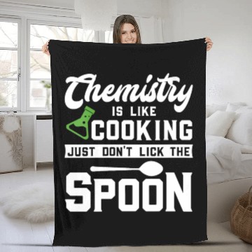 Discover Womens Chemistry Is Like Cooking Science Lover Fleece Blankets