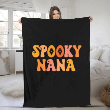 Discover Cute Spooky Nana Halloween Grandma Fleece Blankets