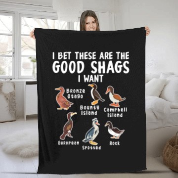 Discover Funny Good Shags Goose Farm Animal Goose Fleece Blankets