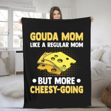 Discover Gouda Cheese Slices charcuterie cheese board Fleece Blankets
