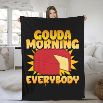 Discover Gouda Cheese Slices charcuterie cheese board Fleece Blankets