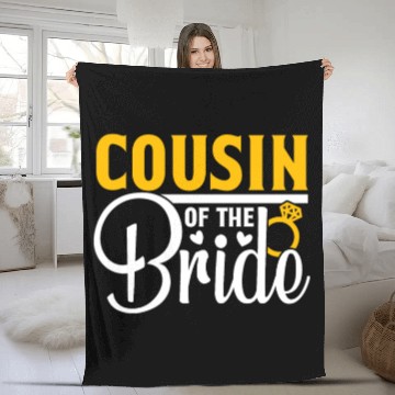 Discover Cousin Of The Bride Wedding Party Matching Gift Fleece Blankets