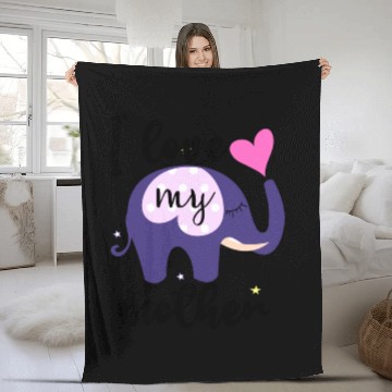 Discover I love my mom the elephant Fleece Blankets is awesome