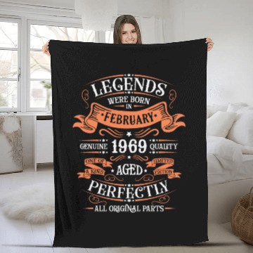 Discover February 1969| February 1969 anniversary 1969 Fleece Blankets