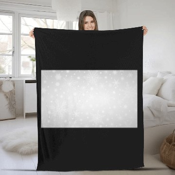 Discover Beautiful Grey Snowflakes Pattern Fleece Blankets
