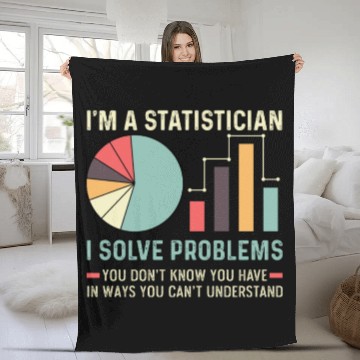 Discover I Solve Problems Math Teacher Gift Fleece Blankets