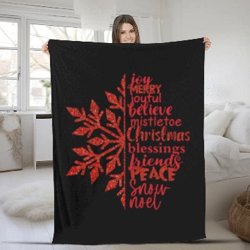 Discover Christmas-Joy Fleece Blankets
