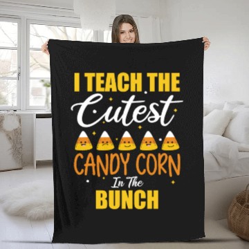 Discover Cute I Teach The Cutest Candy Corn Halloween Fleece Blankets