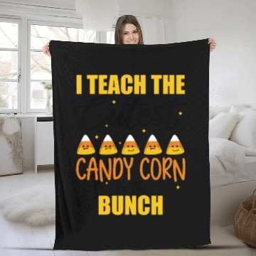 Discover Cute I Teach The Cutest Candy Corn Halloween Fleece Blankets