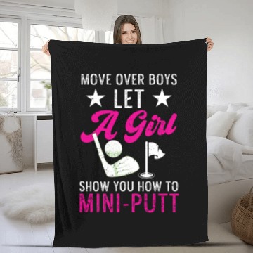 Discover Funny Goofy Mini Golf Quotes Putt Putt Legend Fleece Blankets
