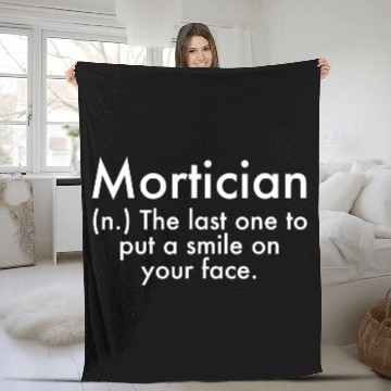 Discover Mortician Definition Mortuary Science Student Mort Fleece Blankets