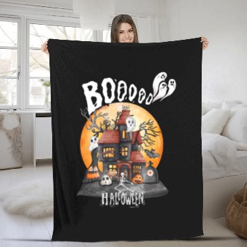 Discover booooooooooo halloween town Fleece Blankets