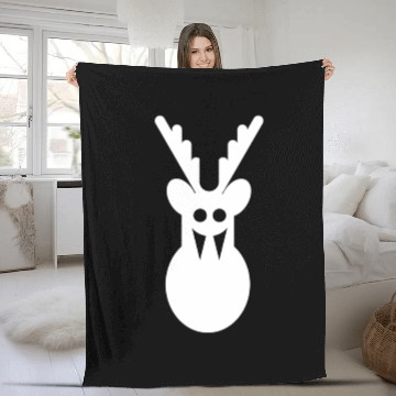 Discover Ghost White Deer Fleece Blankets