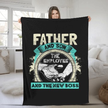 Discover Father & Son Newborn Dad Gift Fleece Blankets