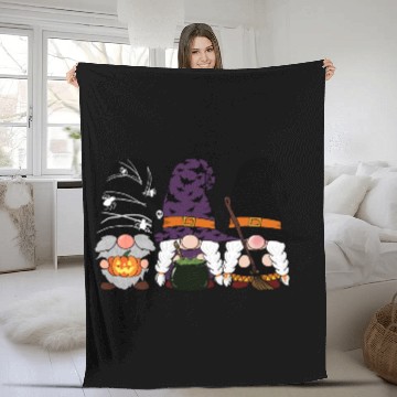Discover Trick or Treat Gnomes Fleece Blankets