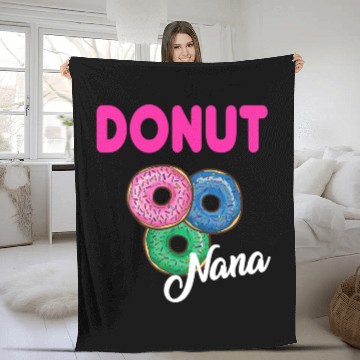 Discover Womens Nana Donut Fleece Blankets Grandmother Donut Lover
