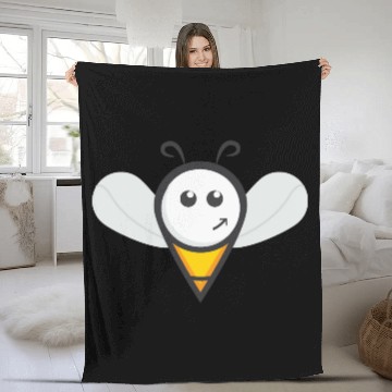 Discover Bee Fleece Blankets