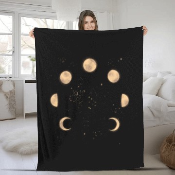 Discover Space astronaut science planets astronomy design Fleece Blankets