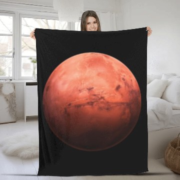 Discover Space astronaut science planets astronomy design Fleece Blankets