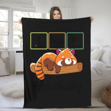 Discover I Nap Red Panda Fleece Blankets