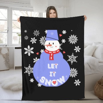 Discover Snowman Fleece Blankets