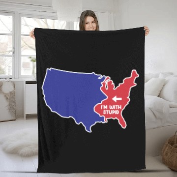 Discover New Jersey US Design for patriotic New Jerseyans Fleece Blankets