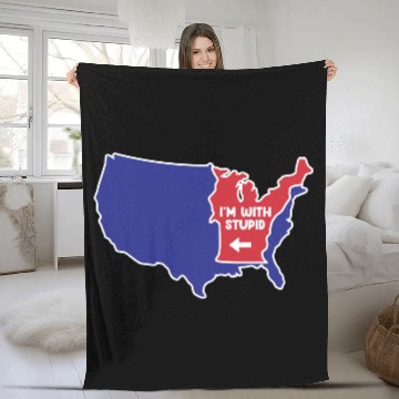Discover Vermont State US Design for patriotic Vermonters Fleece Blankets