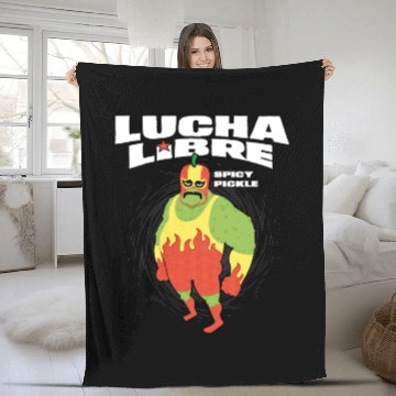 Discover Spicy Pickle Fleece Blankets