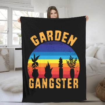 Discover Funny Gardener Botanical Garden Gangster Fleece Blankets