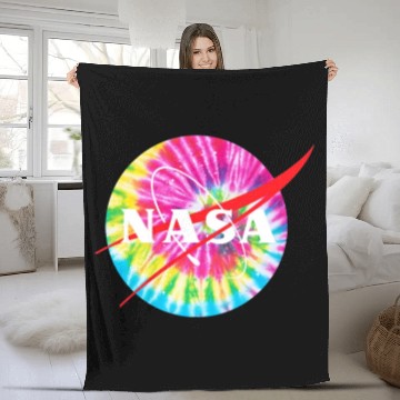 Discover NASA Tie Dye Fleece Blankets