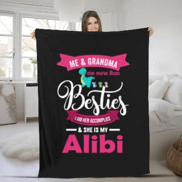 Discover Me Grandma are more than Besties I AM HER Fleece Blankets