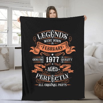 Discover February 1977| February 1977 anniversary 1977 Fleece Blankets
