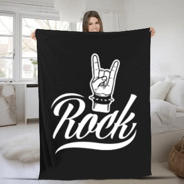 Discover Guitar Rock Music Rock Musician Fleece Blankets