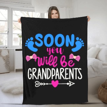 Discover We Will Become Grandparents, Be Grandparents Fleece Blankets
