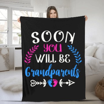 Discover We Will Soon Become Grandparents, Be Grandparents Fleece Blankets