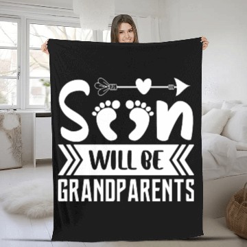 Discover We Will Soon Become Grandparents, Be Grandparents Fleece Blankets