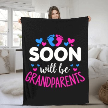 Discover We Will Soon Become Grandparents, Be Grandparents Fleece Blankets