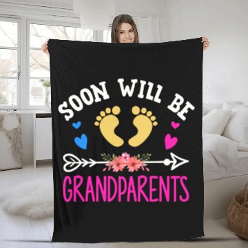 Discover We Will Soon Become Grandparents, Be Grandparents Fleece Blankets