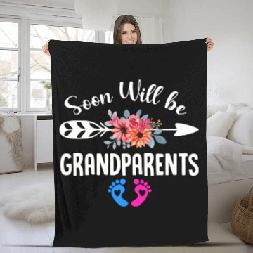 Discover We Will Soon Become Grandparents, Be Grandparents Fleece Blankets