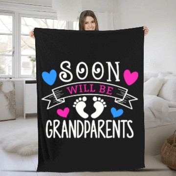Discover We Will Soon Become Grandparents, Be Grandparents Fleece Blankets