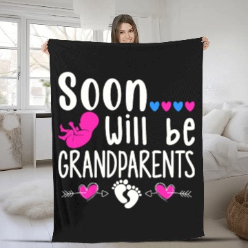 Discover We Will Soon Become Grandparents, Be Grandparents Fleece Blankets