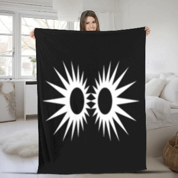 Discover Sun flower Ring Fleece Blankets