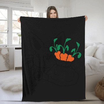 Discover carrots vegetable sack easter Fleece Blankets