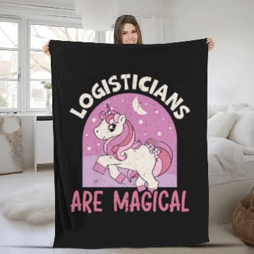 Discover Logistician Are Magical Logistics Unicorn Lover Fleece Blankets