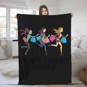 Discover Black Friday Squad Fleece Blankets